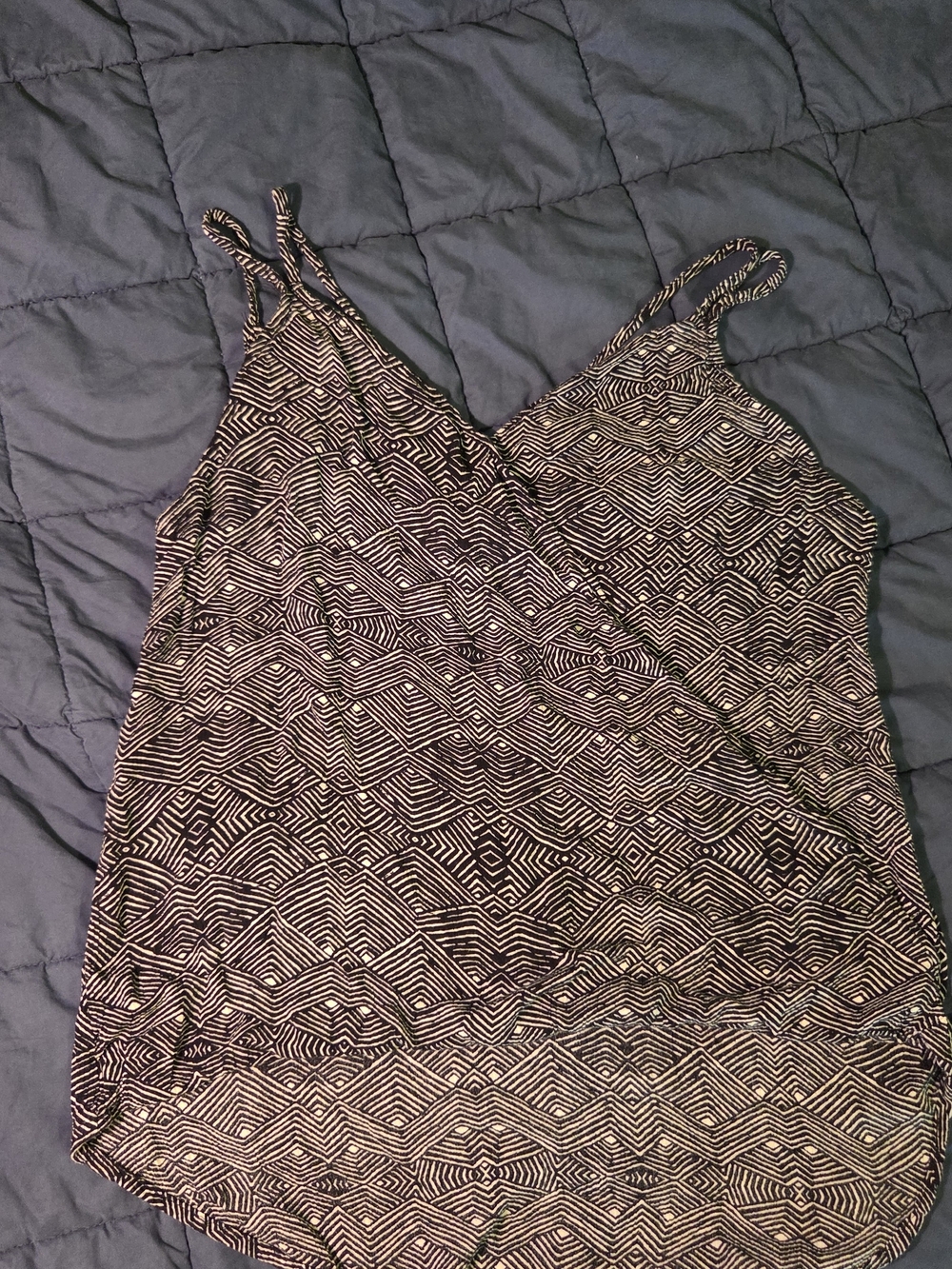Mossimo Supply Co. Black and White Geometric Cami